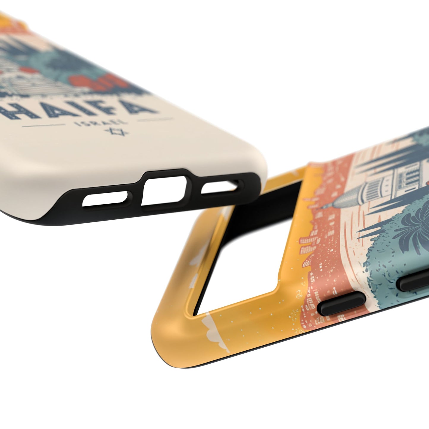 Haifa – Retro Hage og Skyline Mobildeksel