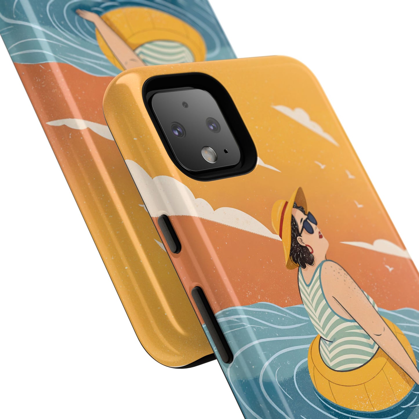 Dødehavet – Retro Flytende Dame Mobildeksel