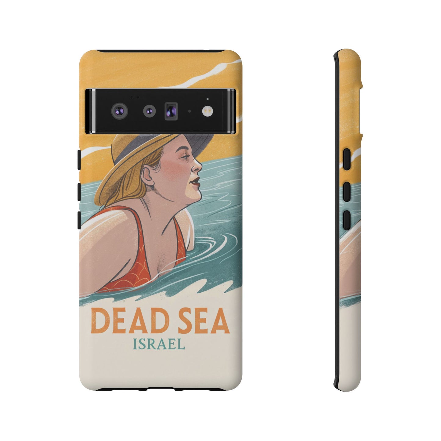 Dødehavet – Retro Badende Dame Mobildeksel