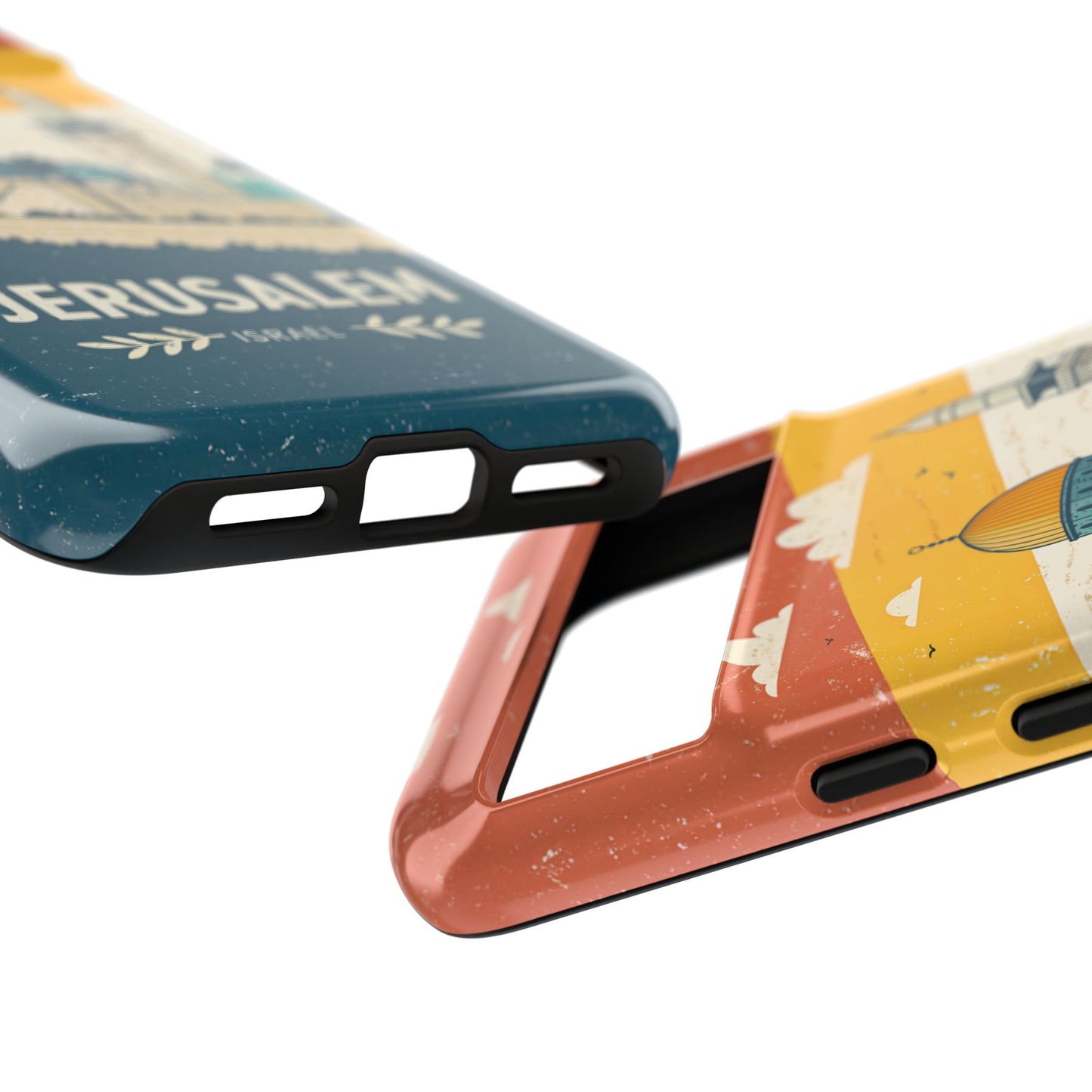 Jerusalem Retro Skyline – Israel Mobildeksel