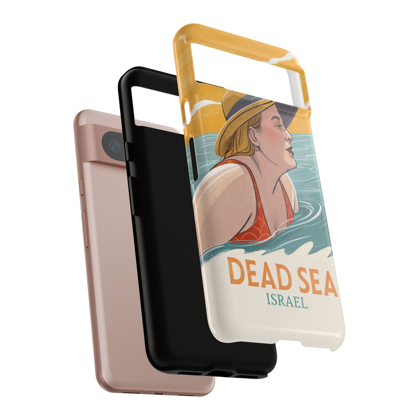 Dødehavet – Retro Badende Dame Mobildeksel