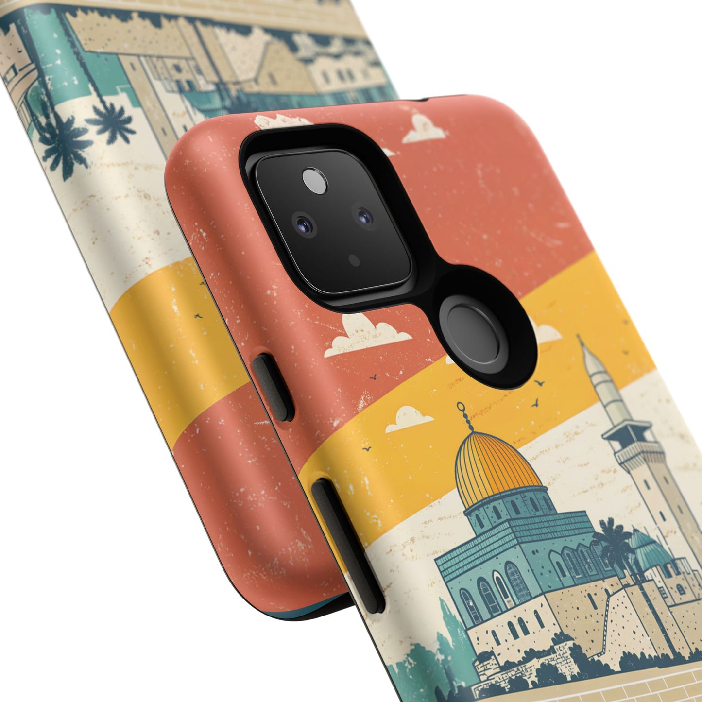 Jerusalem Retro Skyline – Israel Mobildeksel