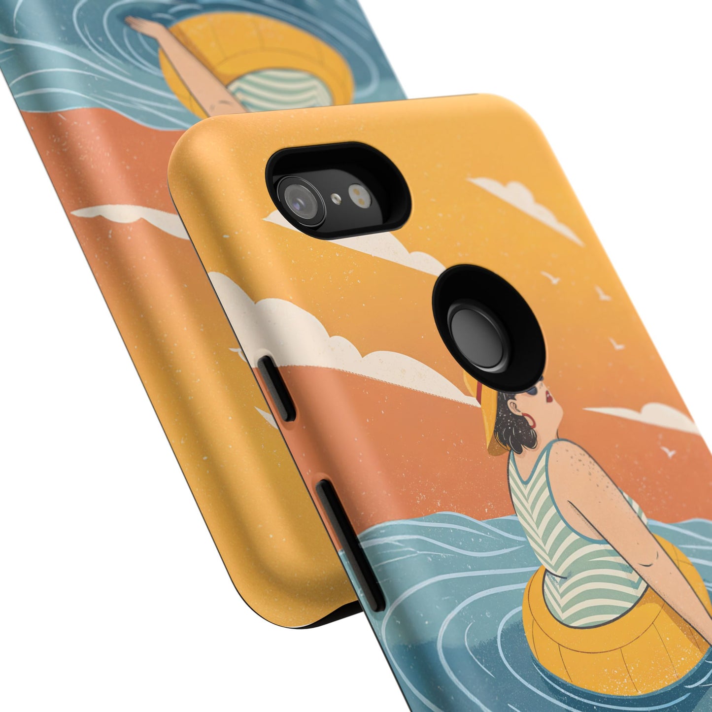 Dødehavet – Retro Flytende Dame Mobildeksel