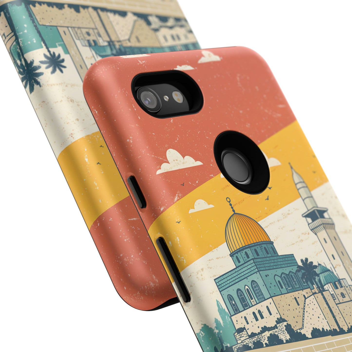 Jerusalem Retro Skyline – Israel Mobildeksel