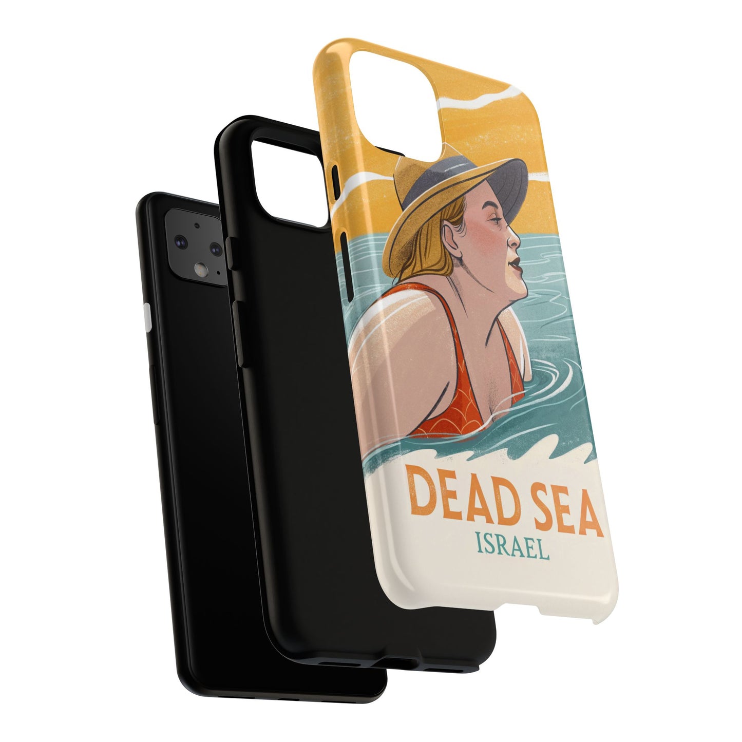 Dødehavet – Retro Badende Dame Mobildeksel