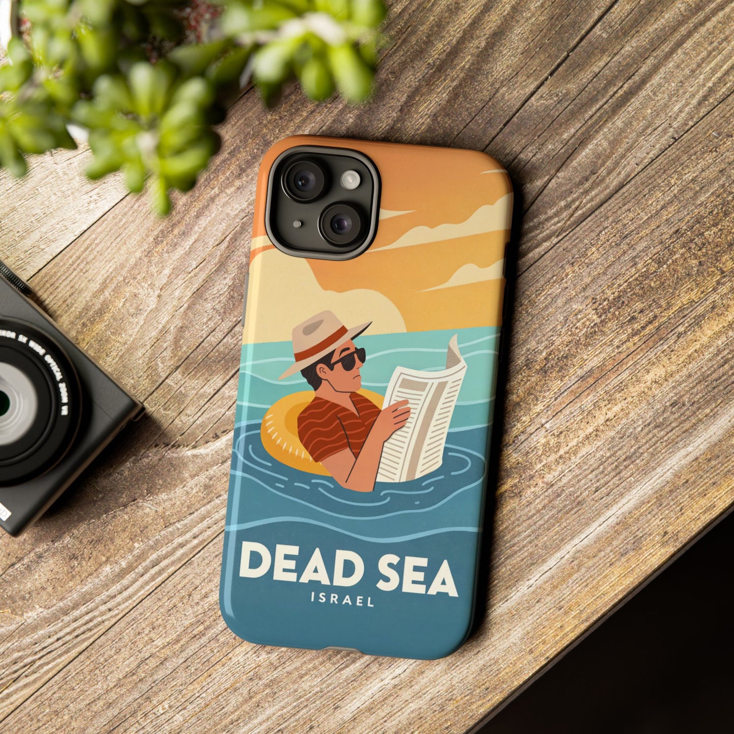 Dødehavet – Retro Flytende Mann Mobildeksel