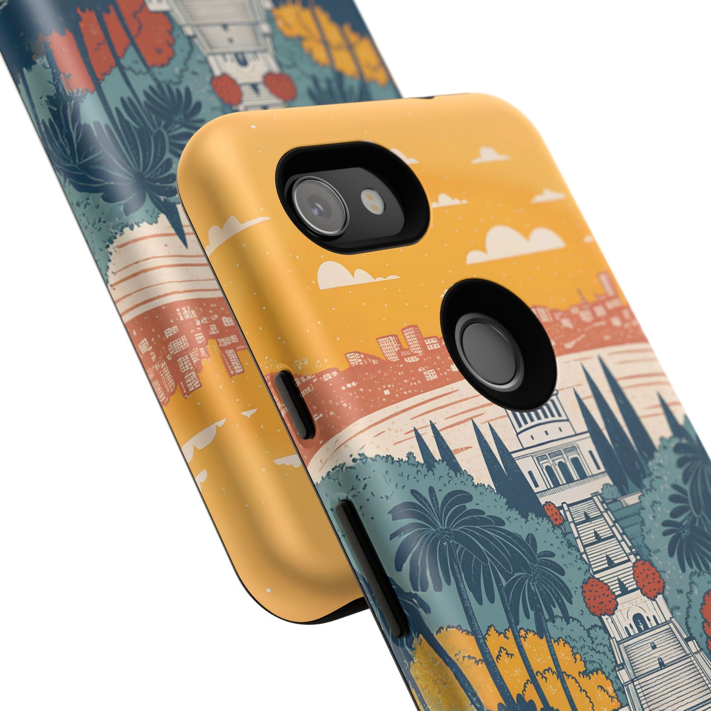 Haifa – Retro Hage og Skyline Mobildeksel