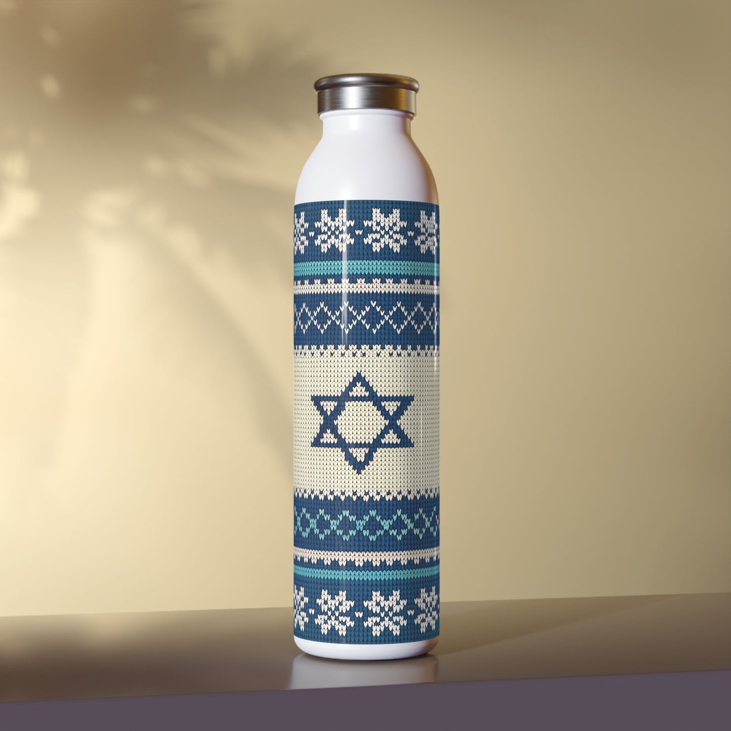 Termoflaske med Norsk–Israelsk Strikkemønster