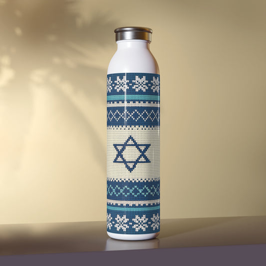 Termoflaske med Norsk–Israelsk Strikkemønster