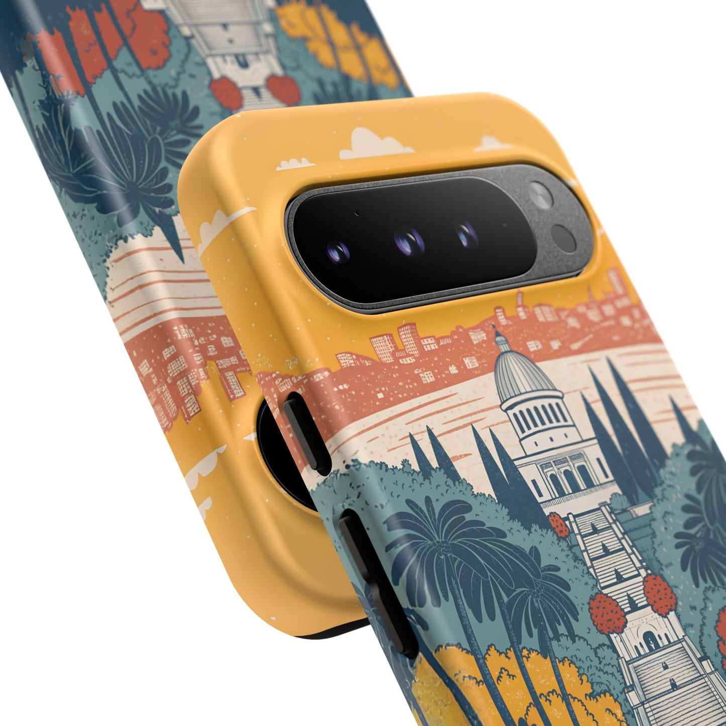 Haifa – Retro Hage og Skyline Mobildeksel