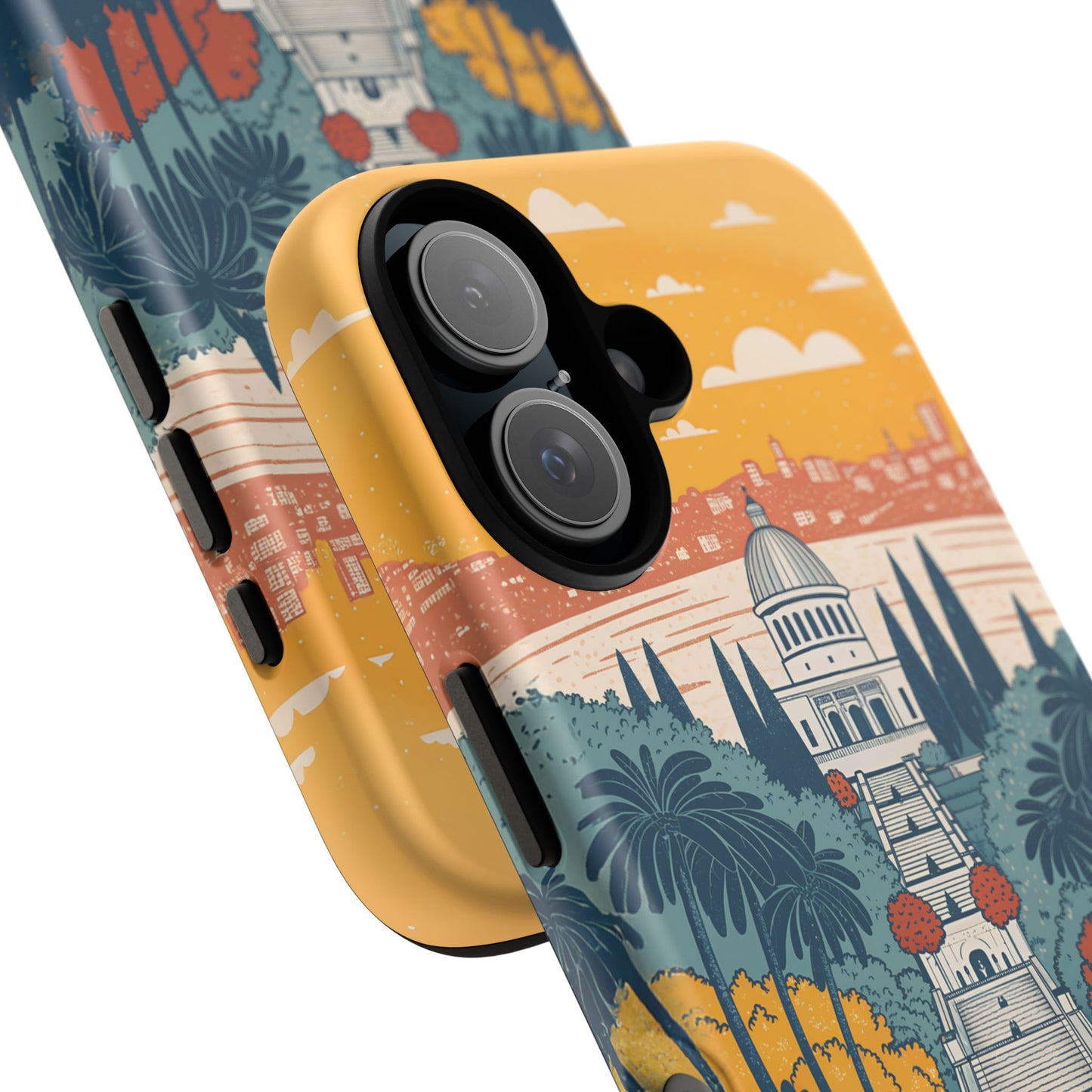 Haifa – Retro Hage og Skyline Mobildeksel