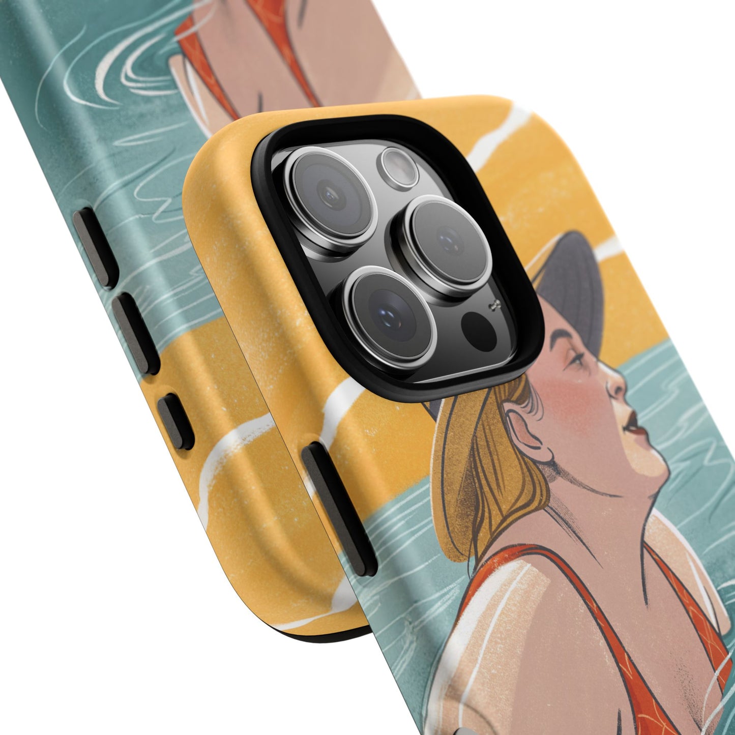 Dødehavet – Retro Badende Dame Mobildeksel