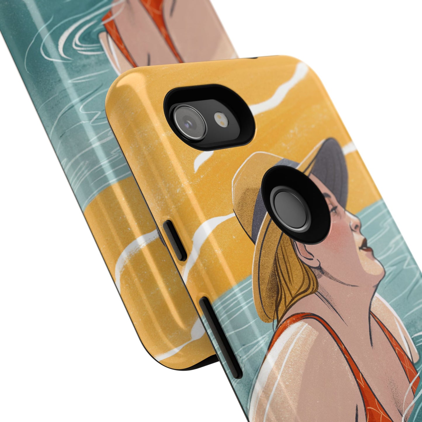 Dødehavet – Retro Badende Dame Mobildeksel