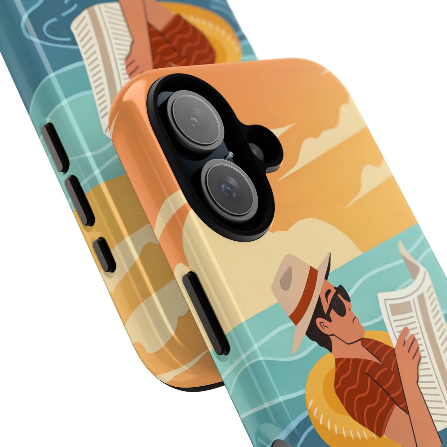 Dødehavet – Retro Flytende Mann Mobildeksel