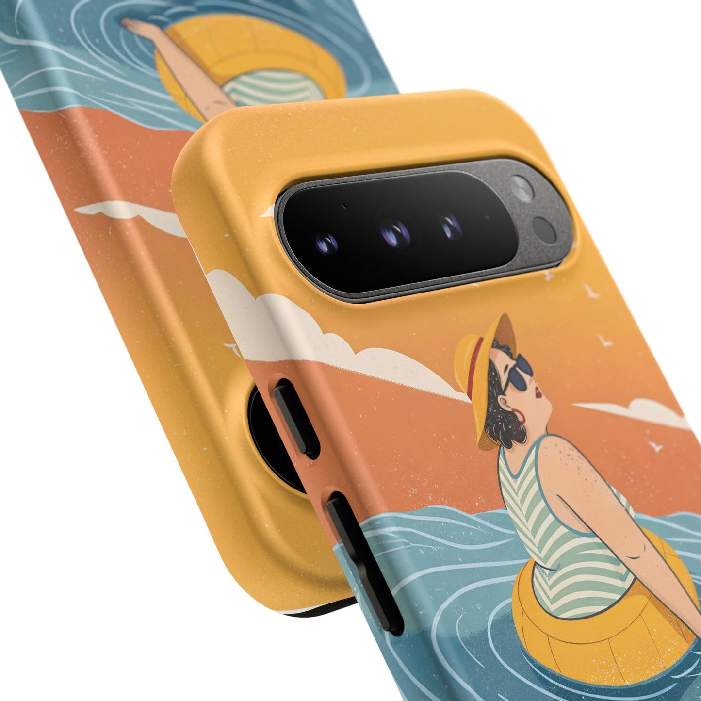 Dødehavet – Retro Flytende Dame Mobildeksel