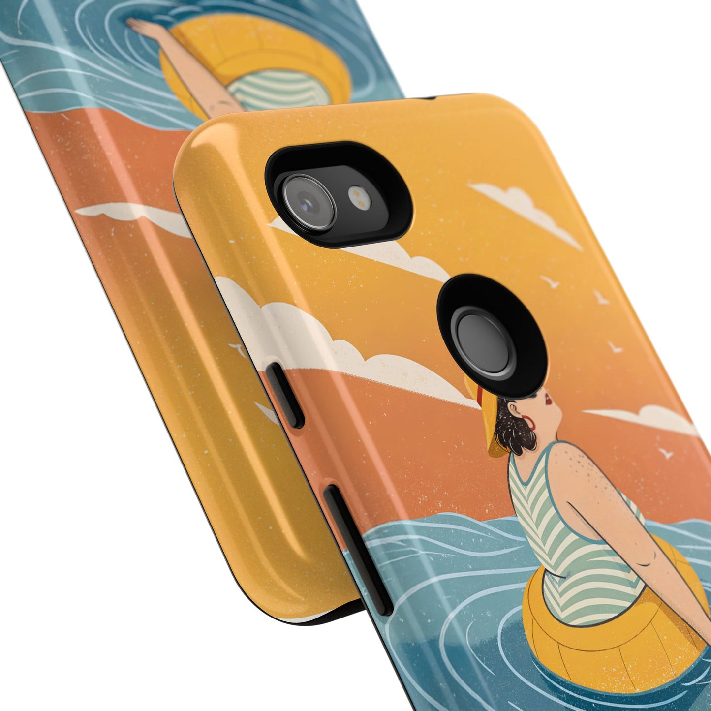 Dødehavet – Retro Flytende Dame Mobildeksel