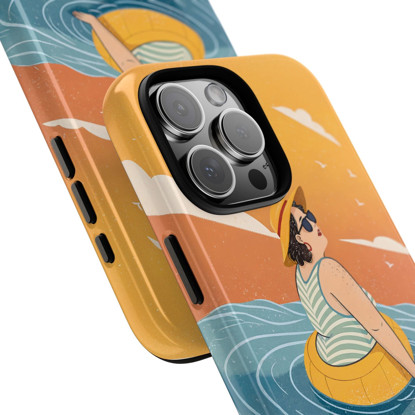 Dødehavet – Retro Flytende Dame Mobildeksel