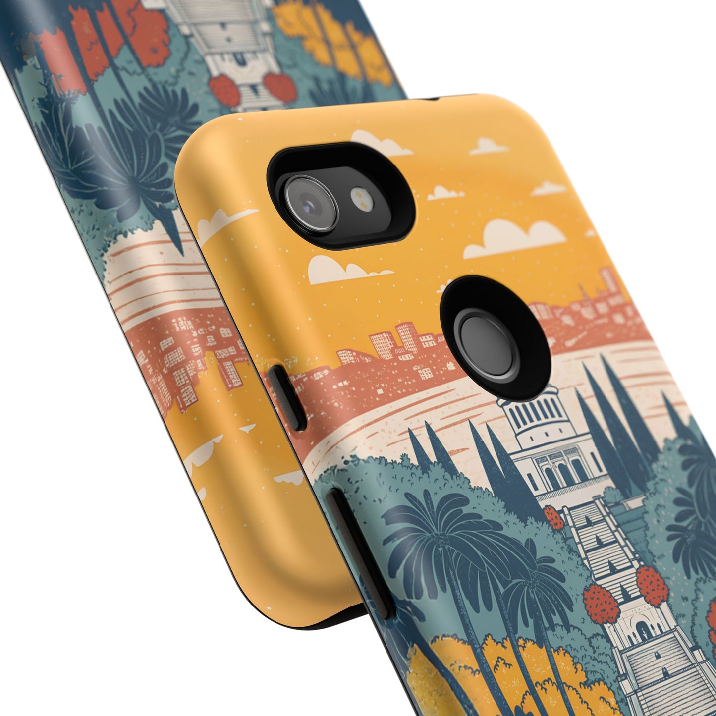 Haifa – Retro Hage og Skyline Mobildeksel