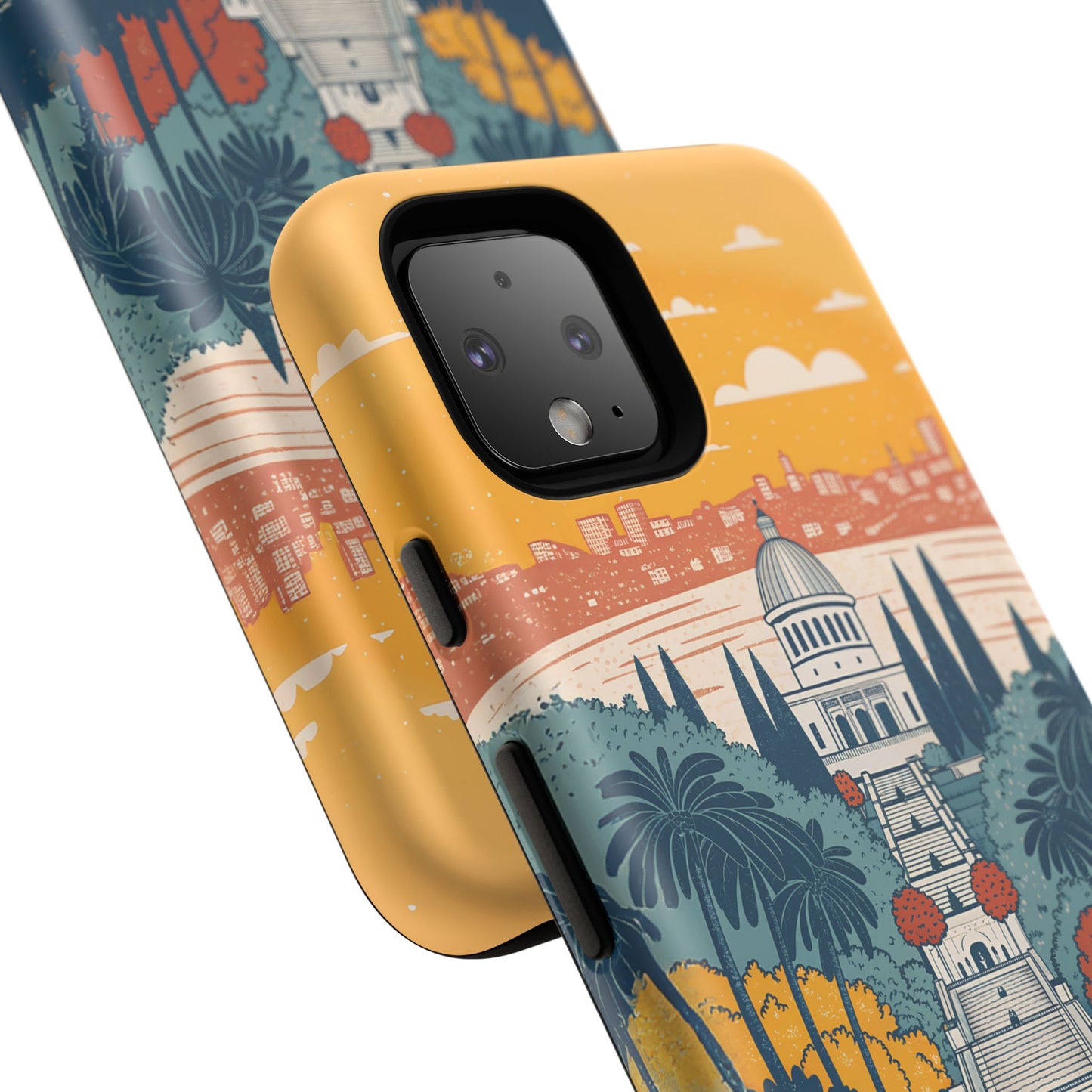 Haifa – Retro Hage og Skyline Mobildeksel