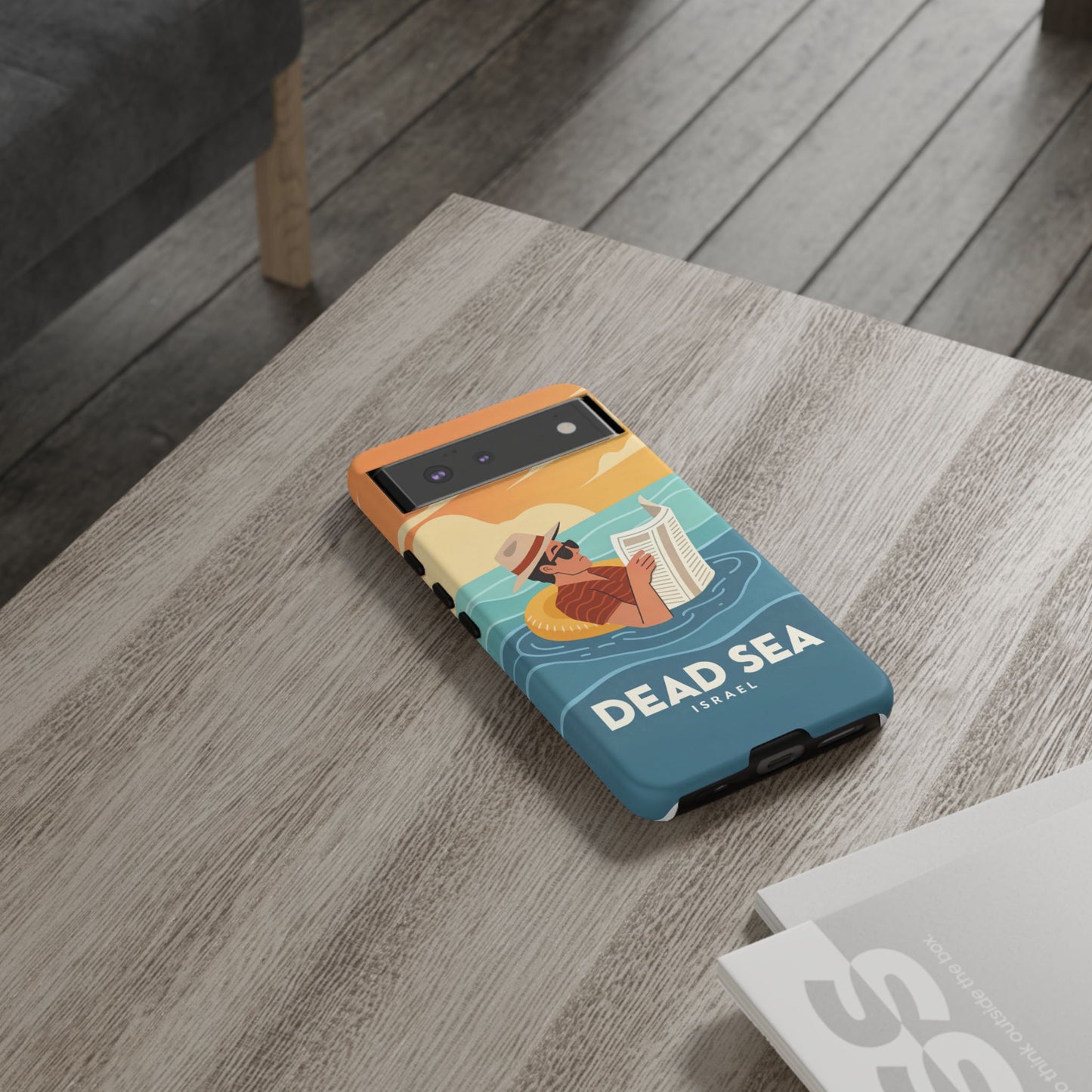 Dødehavet – Retro Flytende Mann Mobildeksel