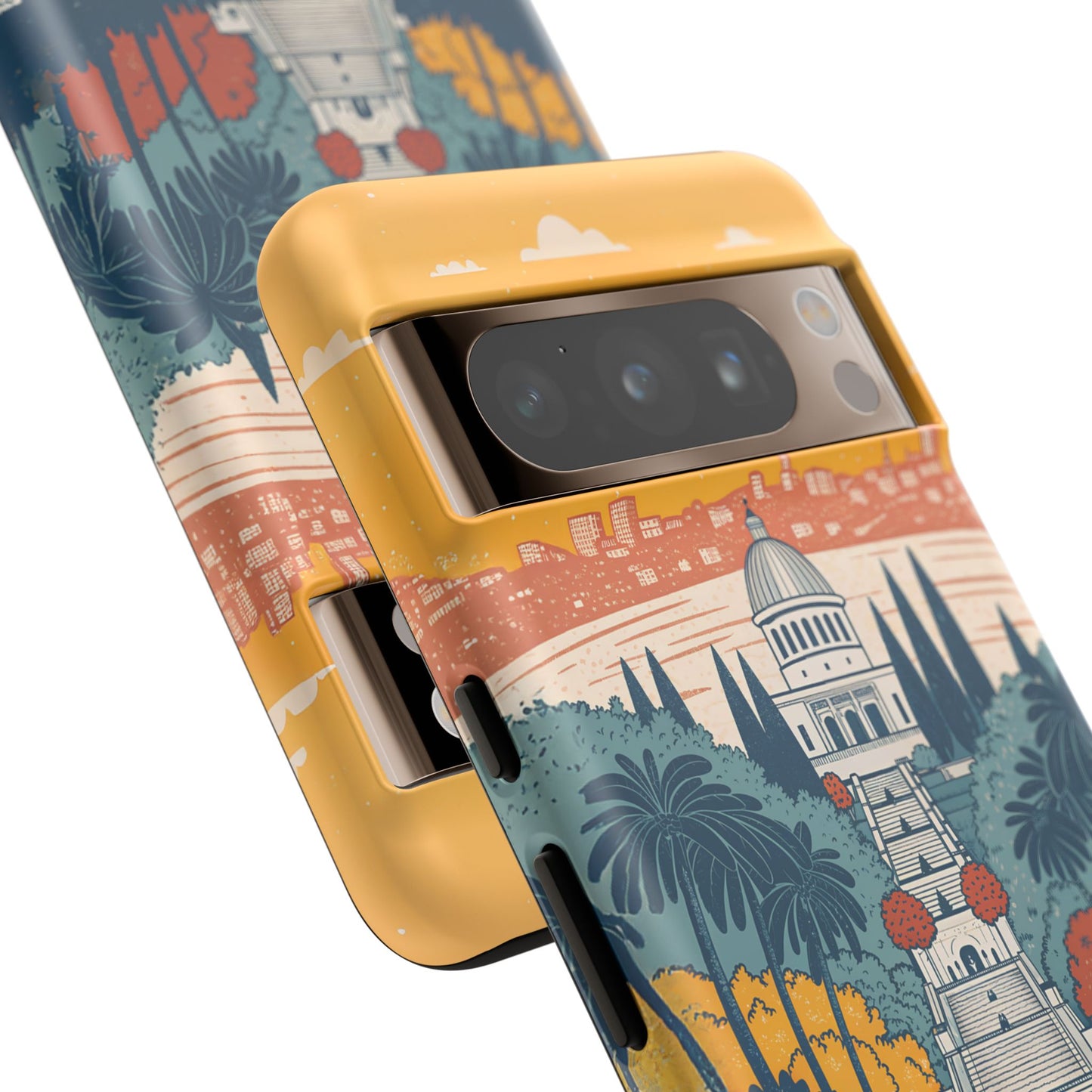 Haifa – Retro Hage og Skyline Mobildeksel