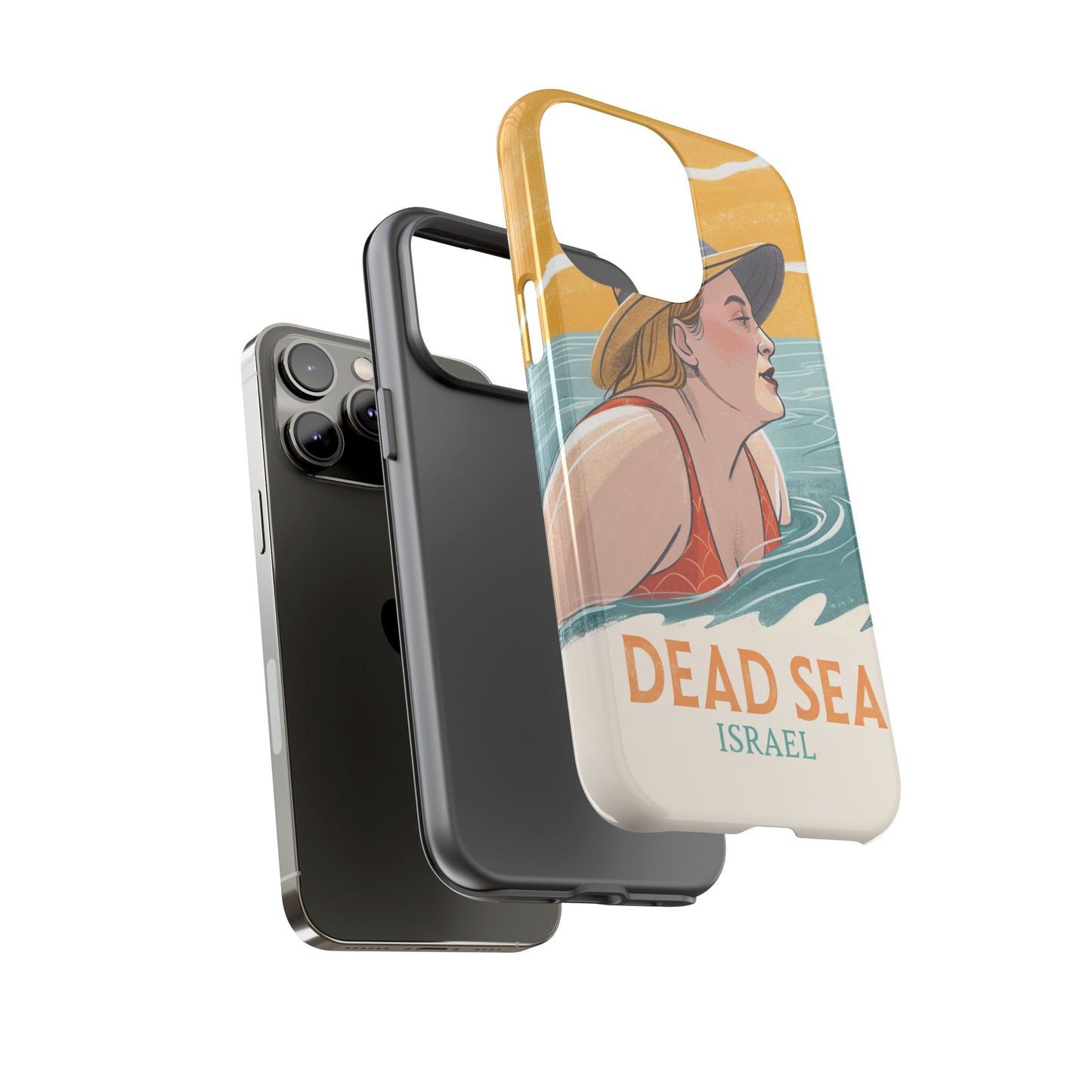 Dødehavet – Retro Badende Dame Mobildeksel