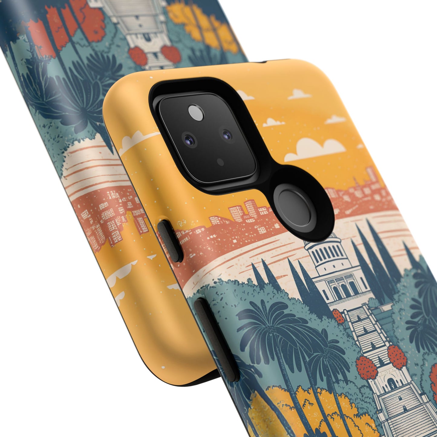 Haifa – Retro Hage og Skyline Mobildeksel